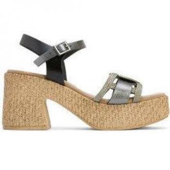 Sandalias de tacón Porronet para mujer en color negro
