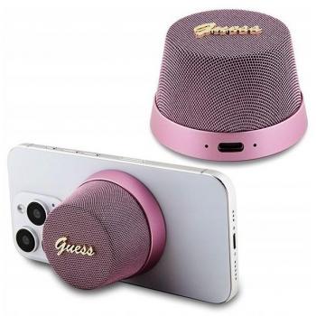 Altavoz Bluetooth 5.3 Rosa con Soporte Magnético, Micrófono y Reducción de Ruido, 12 horas de duración