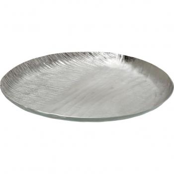 Centro de Mesa Plateado de Alumínio Prateado 39 x 39 x 3 cm