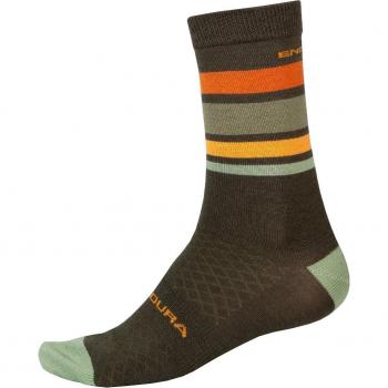 Calcetines de ciclismo para hombre Endura Baabaa Merino Verde (L-XL)