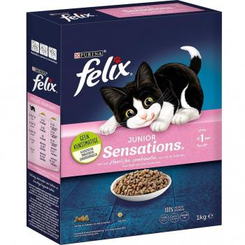 Felix Junior Sensations - Pack económico: 8 x 1 kg