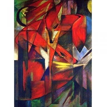Legendarte - Cuadro Lienzo, Impresión Digital - Los Zorros - Franz Marc - Decoración Pared cm. 60x80