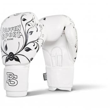 Paffen Sport Lady mujeres guantes de boxeo, Unisex, color blanco/negro, tamaño 10 oz.