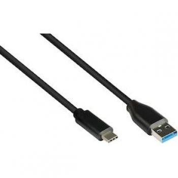 Cable USB 3.2 Gen 2 A a C de 1m, negro