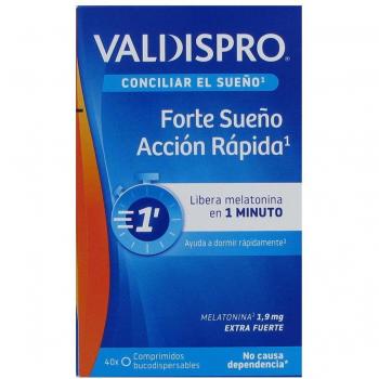 Valdispro Forte Sueño Acción Rápida 40 Comprimidos Bucodispersables