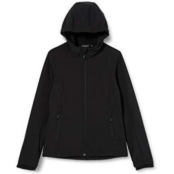 CMP - Softshell Jacket Fix Hood Girls, color black , talla 92