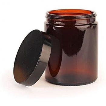 Tarro de vidrio ámbar 180 ml para ungüentos