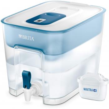 Depósito de Agua Filtrada Brita Flow con 1 Filtro Maxtra+, Capacidad de 8.2L, Color Azul