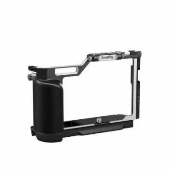 Jaula de cámara SmallRig 4515 para Panasonic Lumix S9, con empuñadura de madera y placa de liberación rápida Arca-Swiss
