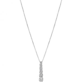 Collar Lotus Silver Pure Essential LP1915-1/1 de Plata con Circonita para Mujer