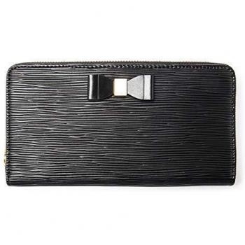TED BAKER LONDON Bow Zip Around Matinee Purse, Monedero Mujer, Black, Talla única