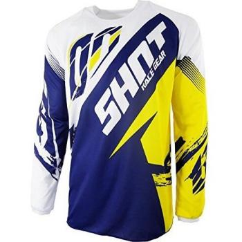 SHOT Camiseta De MX 2017 Contact Fast Azul-Amarillo