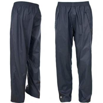 Trespass Qikpac Waterproof Packaway Trousers Black Large