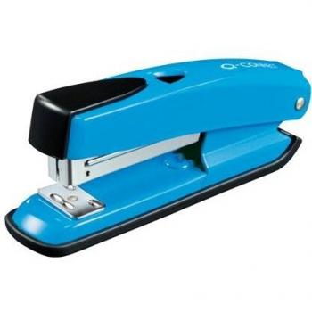 Grapadora q-connect kf02151 plastico abs azul -capacidad 20 hojas.