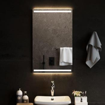 Espejo de baño con luces LED 50x80 cm Vidaxl Transparente