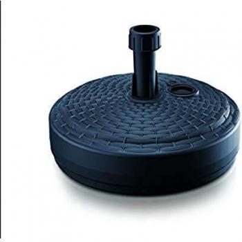 Prosperplast Redondo Pie De Parasol Deska, Negro Trenzado
