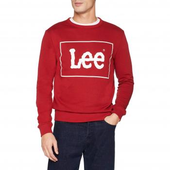 Lee Crew Sweatshirt, suéter para Hombre, Blanco