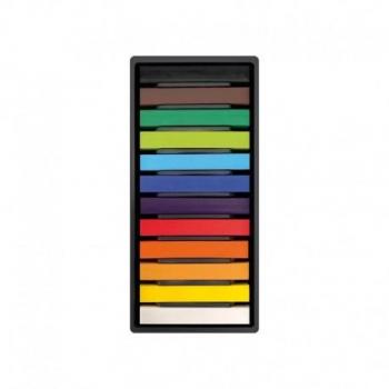 Milan Art Pack De 12 Pasteles Blandos - Set de Tizas Pastel con Colores Intensos