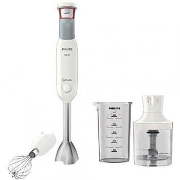 Philips HR1642/00 - Batidora de varilla Avance Collection 700W, tecnologia ProMix, Controla de forma intuitiva 10 velocidades, diseño ergonómico,Picadora extragrande, levantaclaras
