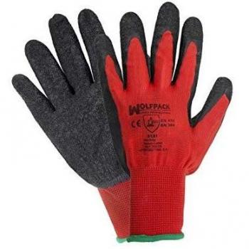 MAURER 15030851 Guantes Latex/Nylon Gripflex con Colgador Talla 9, Multicolor