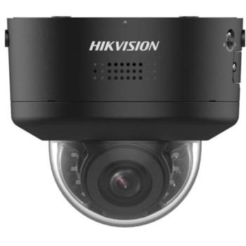 Cámara Domo IP Hikvision 4MP AcuSense PTRZ Varifocal 2.8-12mm Exterior IP66