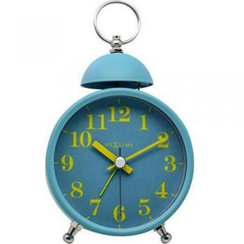 NexTime alarm clock SINGLE BELL very silent turquoise 16 x 92 cm