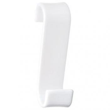 Gancio Appendiabiti Merlino Blanco para Termoarredo - Policarbonato y Laca Blanca
