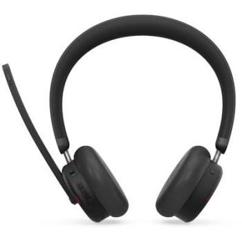 Auriculares Inalámbricos Lenovo 6550 con Cancelación de Ruido, Diadema para Oficina y Centro de Llamadas, USB Tipo C, Bluetooth Negro
