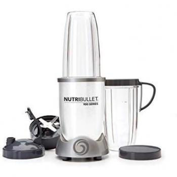 nutribullet Pro 900 con 7 accesorios, batidora personal, batidora multifuncional y licuadora, 900 W de potencia, NB910W, Blanco
