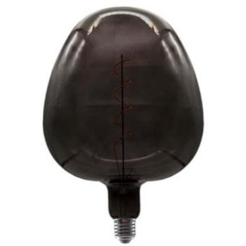 Bombilla LED decorativa E27 4W filamento forma de manzana color negro vintage 2200K
