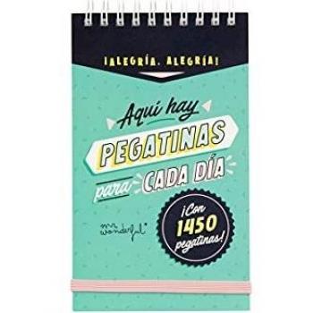 Mr. Wonderful Bloc con 1450 pegatinas para que tus apuntes sean lo más de lo más, WOA11138ES