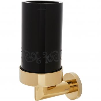 Pomdor - Portacepillos pure pvd oro- negro deco heritage