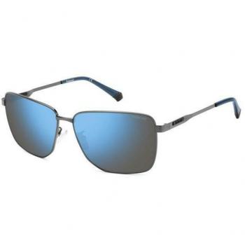 Polaroid Men's Gray Polarized Sunglasses PLD-2143-G-S-X with UV Protection and Metal Frame