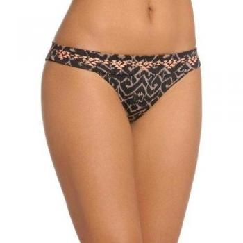 Banana Moon - Parte inferior del bikini con estampado con estampado azteca para mujer, talla 42, color azul marino