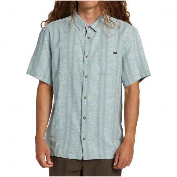 Camisa Billabong Sundays Jacquard Ss para hombre en color azul