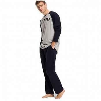 Tommy Hilfiger - Pijama - para hombre Grey Heather / Navy Blazer X-Large