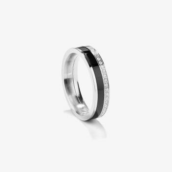 Anillo Radiant de hombre en acero plateado RH000023-26