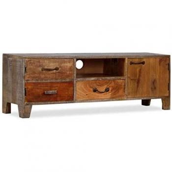 vidaXL Madera Maciza Mueble para TV Vintage 118x30x40 cm Comedor Salón Hogar