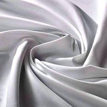 vidaXL Tela blanca satinada, 1,45 x 20 m