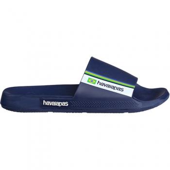 Chanclas unisex Slide Brasil Navy Blue Havaianas - Edición Clásica