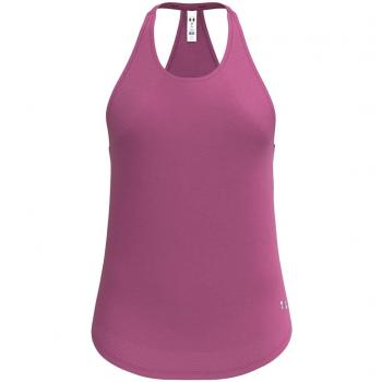 Camiseta sin mangas Under Armour Streaker para mujer en color rosa, diseñada para correr, con tecnología de secado rápido, ligera y transpirable