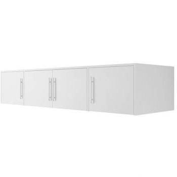 Aparador Honolulu A136, Muebles ES, Aglomerado laminado, Blanco, 196 x 45 x 57cm