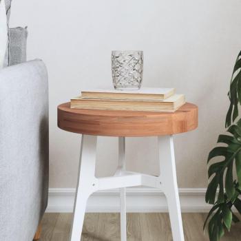 Mesa redonda de madera maciza de haya Ø 30x4 cm