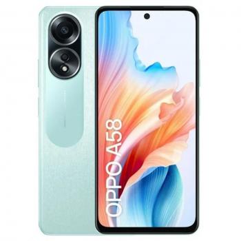 OPPO A58 6.72 FHD+ 128GB 6GB RAM Dazzling Green Dual SIM Android 13 4G LTE NFC LTPS LCD Cámara Trasera 50MP + Secundaria