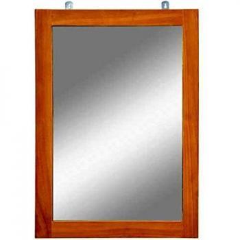 Solid Teak Wall Mirror 50x70 cm