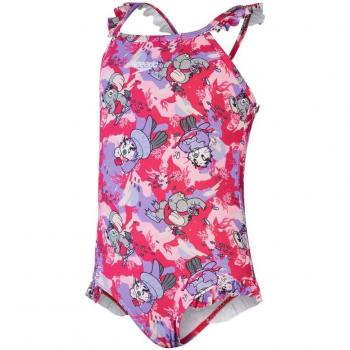Speedo - Bañador de niñas Learn To Swim Printed Frill Thinstrap