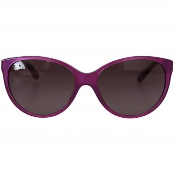 Dolce & Gabbana Purple Acetate Frame Round Shades DG4171P Sunglasses, female, purple color, gray lens, size: ONE SIZE