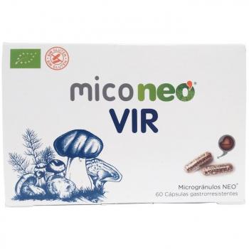 Mico Neo VIR Complemento Alimenticio - 60 Cápsulas | Hongos de agricultura ecológica; certificado Halal, Kosher y apto para vegetarianos; sin gluten; sin derivados lácteos