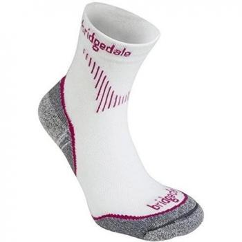 Bridgedale Cool Fusion Run Qwik mujeres calcetines, mujer, color Rosa - Dusky Pink, tamaño Size 5-6.5