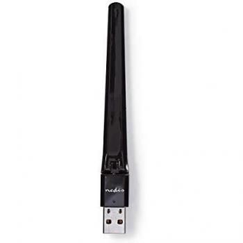 Adaptador de Red Nedis AC600 - Conexiones USB 2.0 - Color Negro